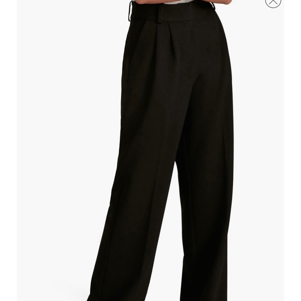 Favorite Daughter Black High-Waist Wide-Leg Pants